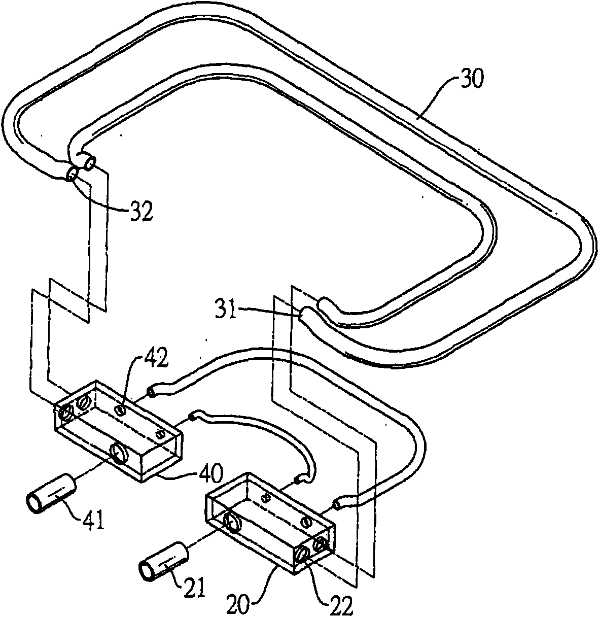 Large-area liquid-cooled heat dissipation device