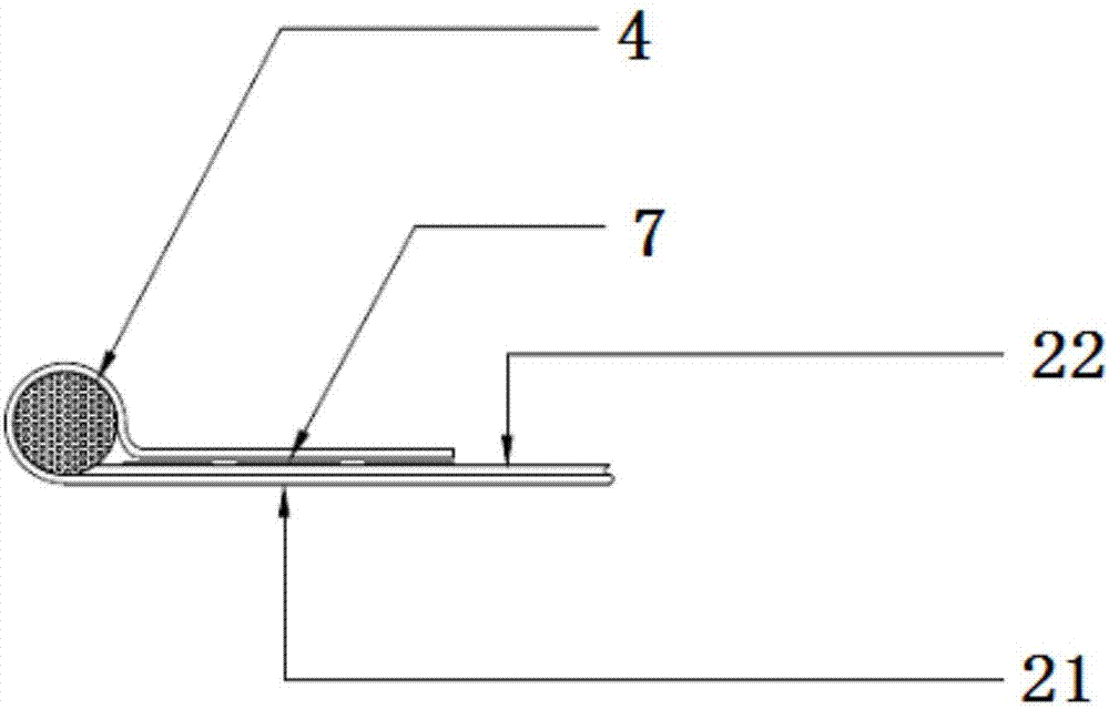 Double-cross-shaped composite fabric membrane double-axis tensile strength test piece and manufacturing method thereof