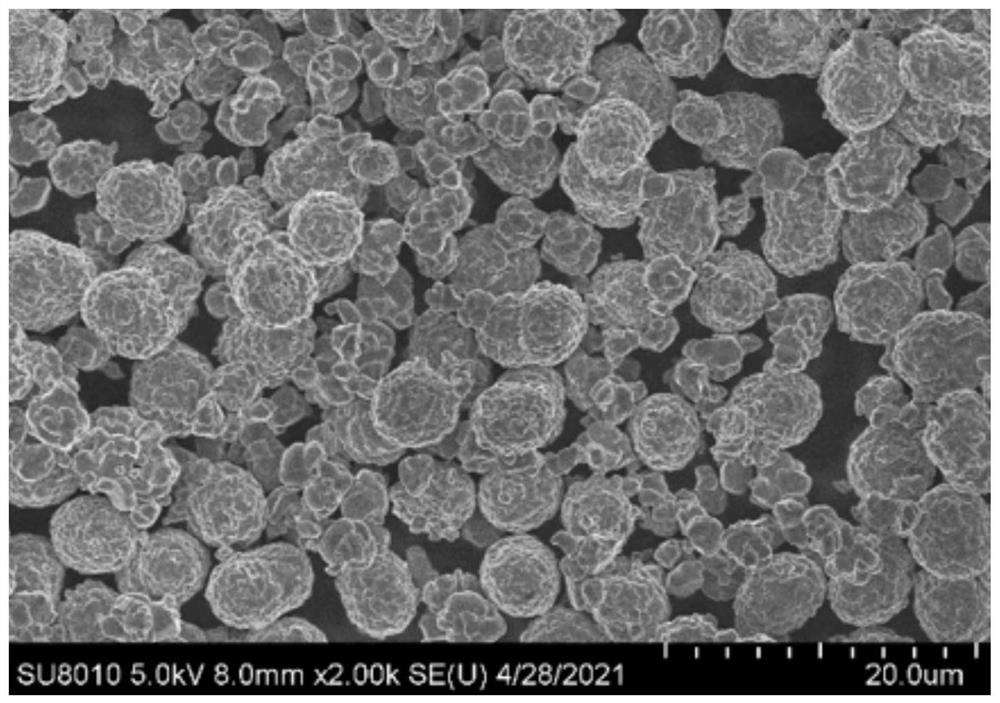 High-compaction and high-energy-density ultrahigh-nickel ternary positive electrode material