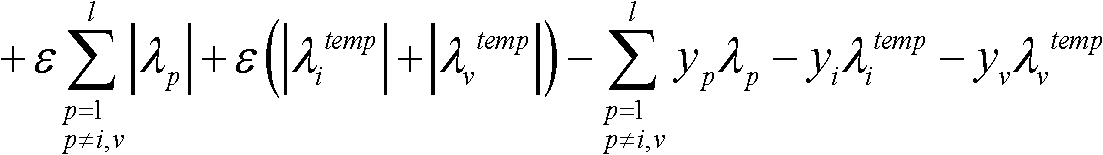 Training method of support vector regression machine