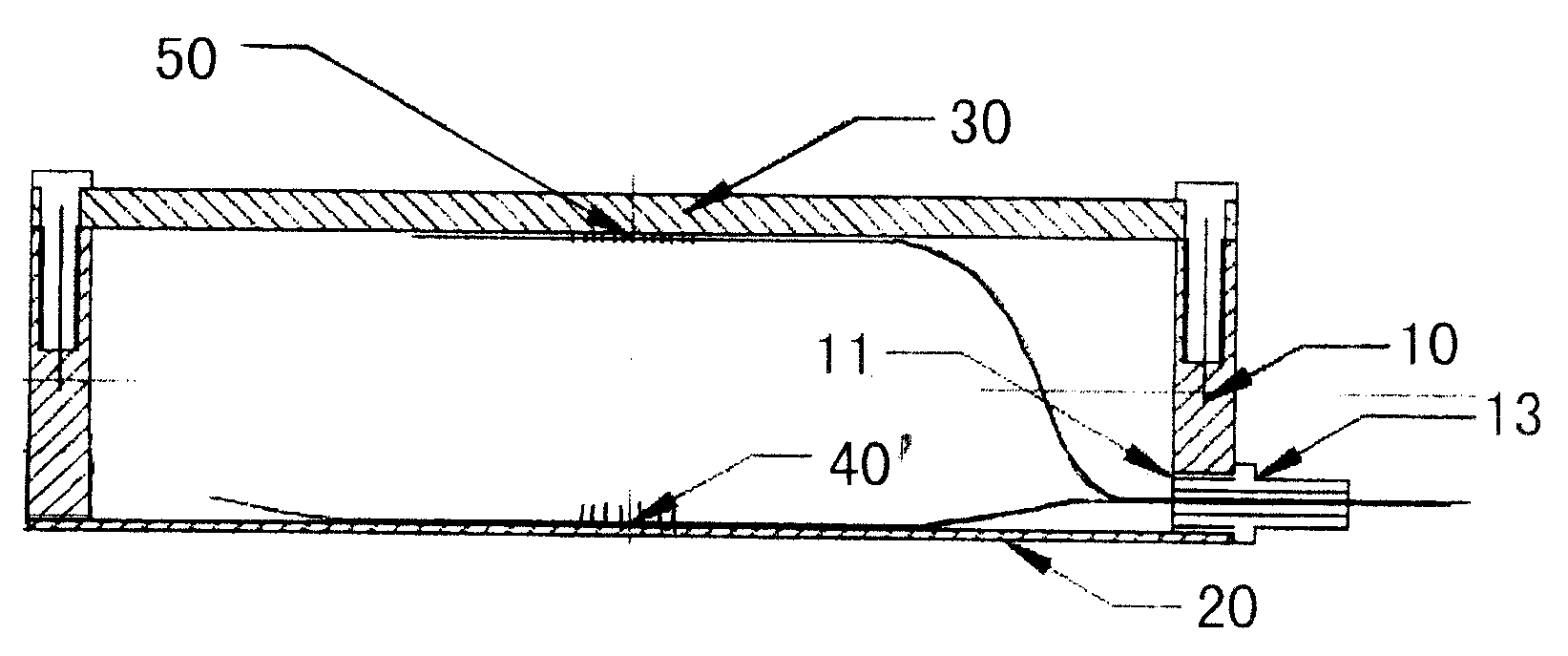 Diaphragm type optical fiber pressure sensor