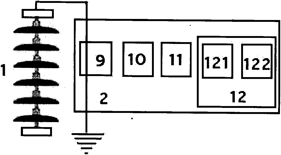 Device for detecting pollution flashover of insulator on transmission line in real time