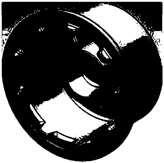 Forging method of thin-wall deep cavity airplane hub die forge piece