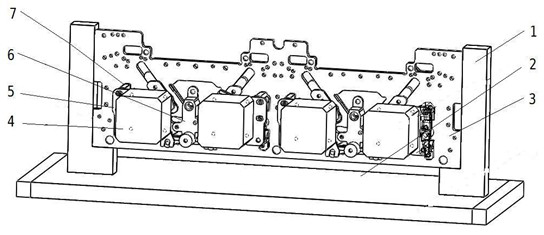 Machine head mesh leveling device and method for computerized flat knitting machine