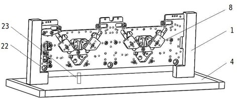 Machine head mesh leveling device and method for computerized flat knitting machine