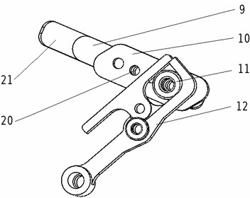 Machine head mesh leveling device and method for computerized flat knitting machine