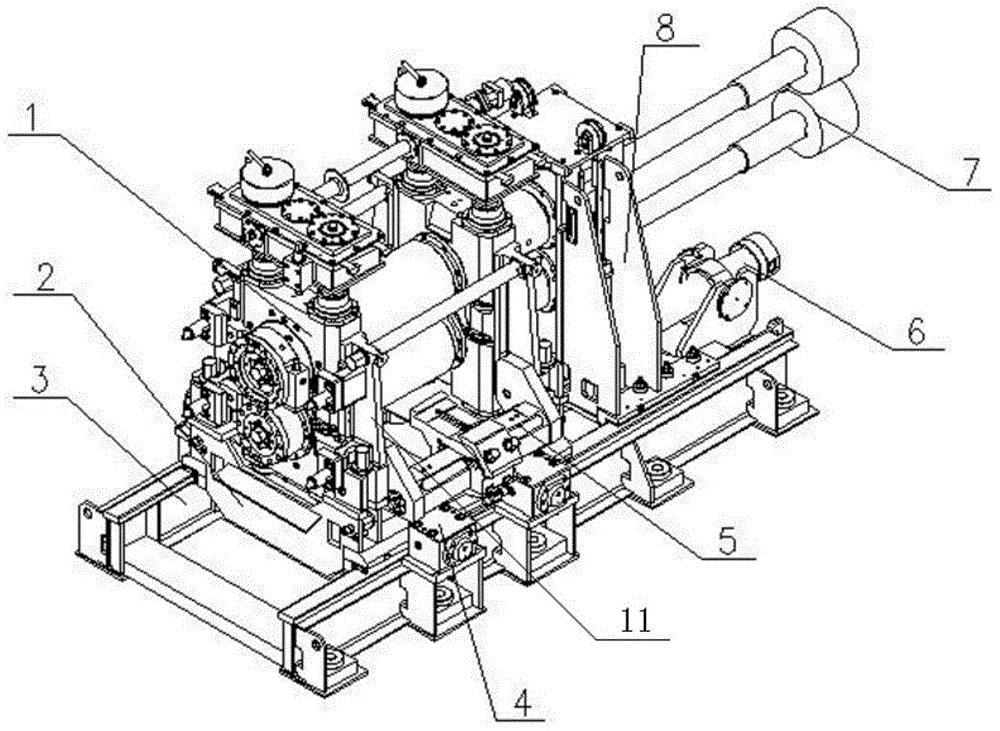 High-rigidity short stress path rolling mill