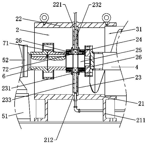 Stranding cage type spiral conveyor