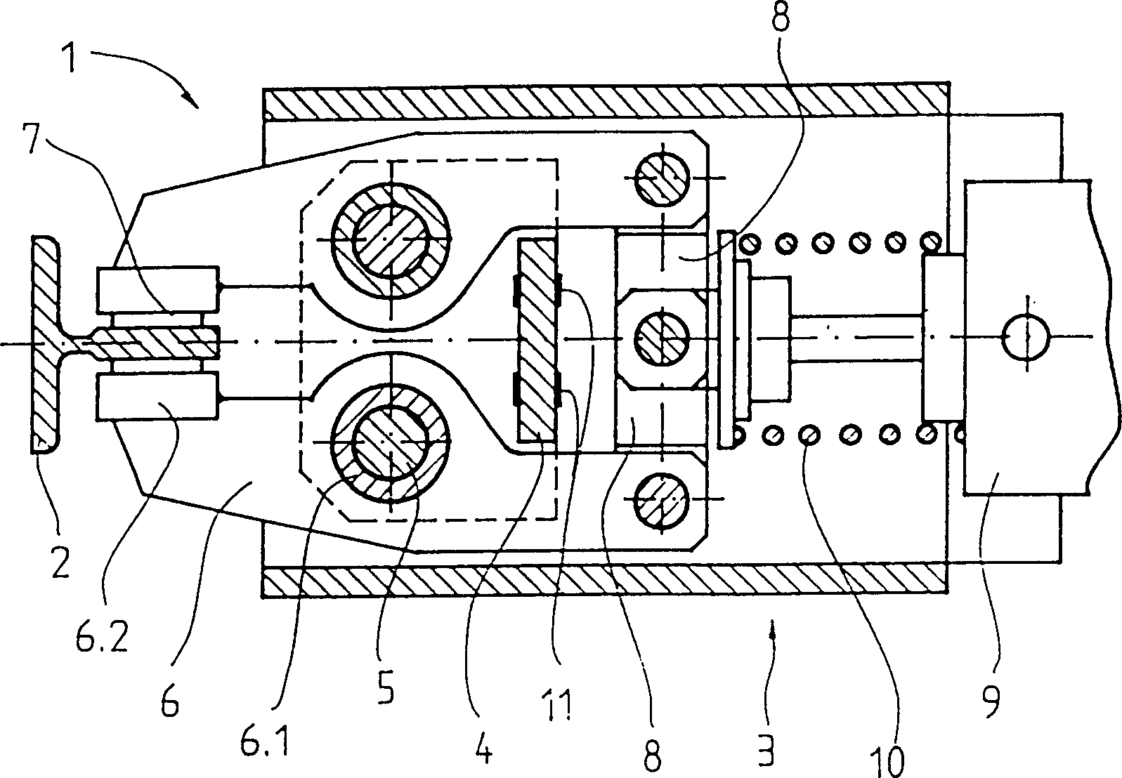 Device and method for preventing oscillation and offset of vertical conveyor loader