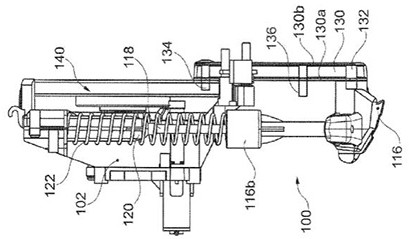 A spring energy storage jumping mechanism