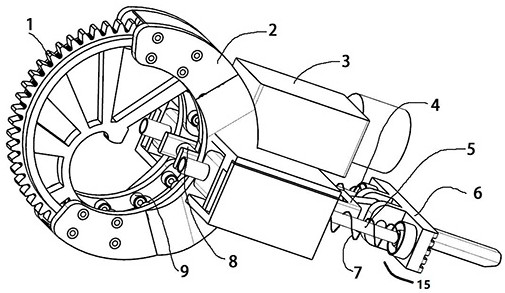 A spring energy storage jumping mechanism