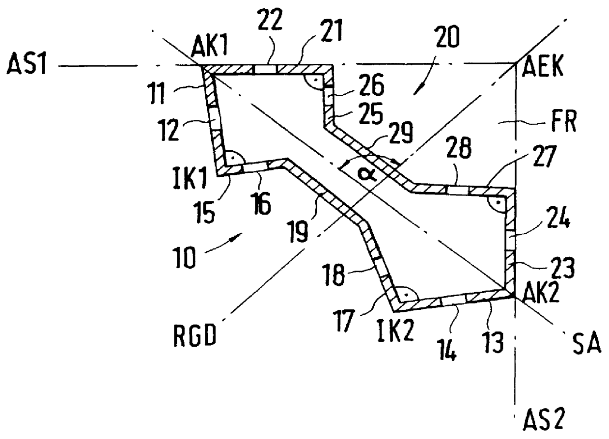 Frame piece for a rack of a switching cabinet