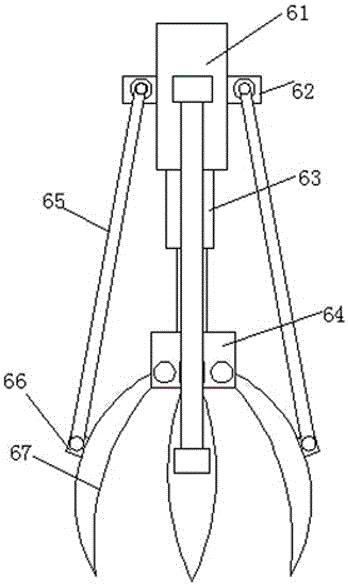 Skid resistance and shock absorption rotatable mechanical arm