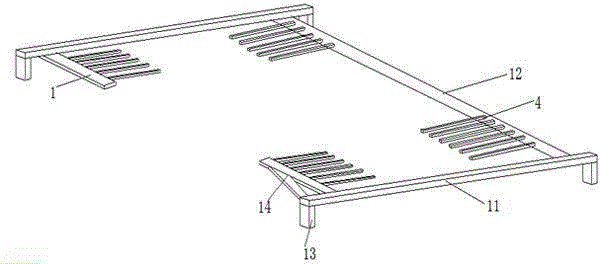 Portable car carrying frame for parking lot and working method of portable car carrying frame