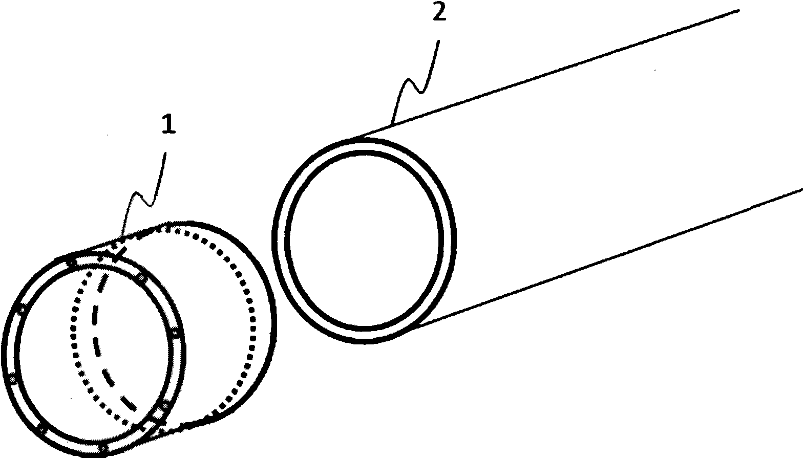 Box beam composite piece with metal joint and manufacturing method thereof