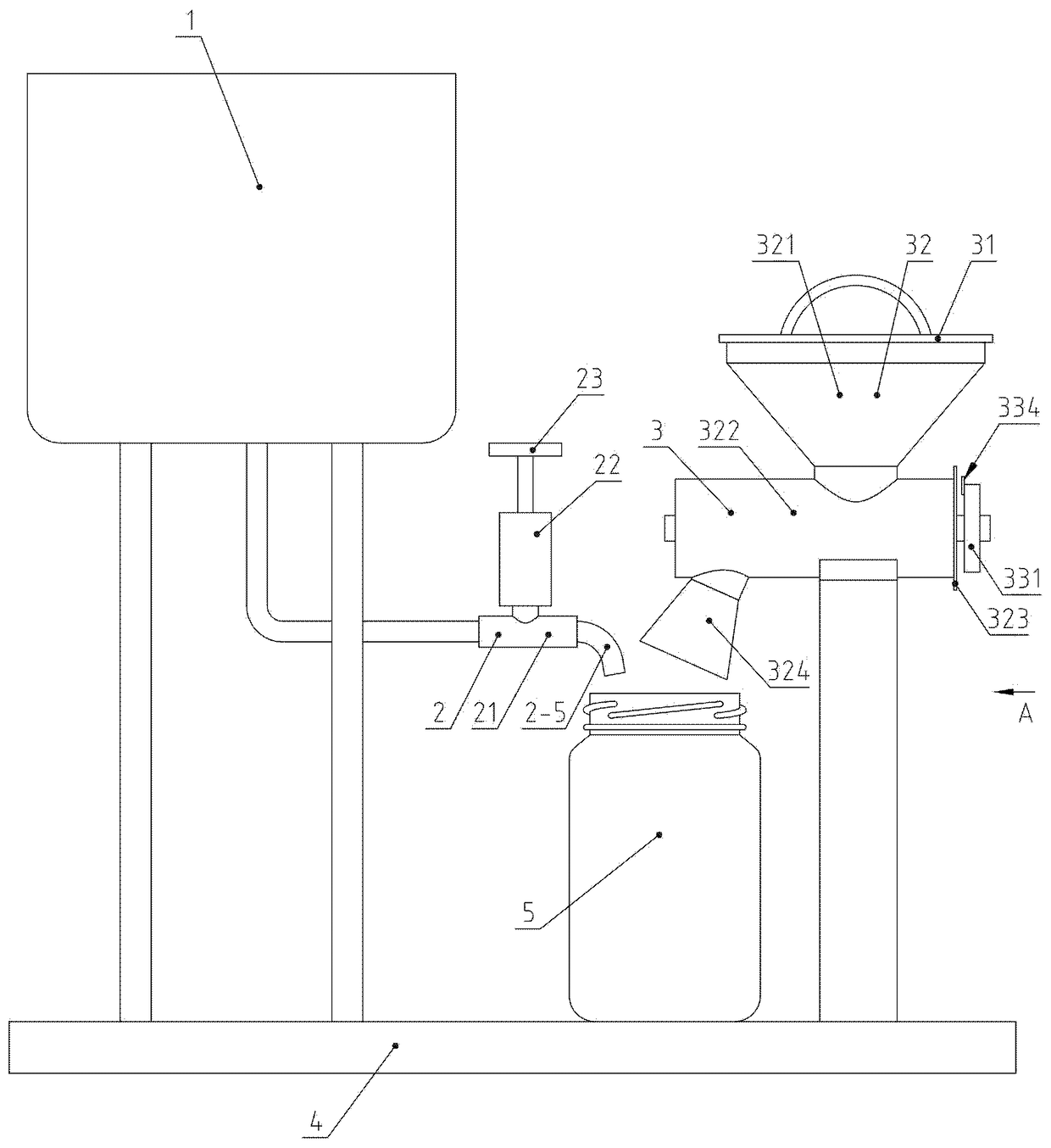 Formula milk quick measuring and blending device