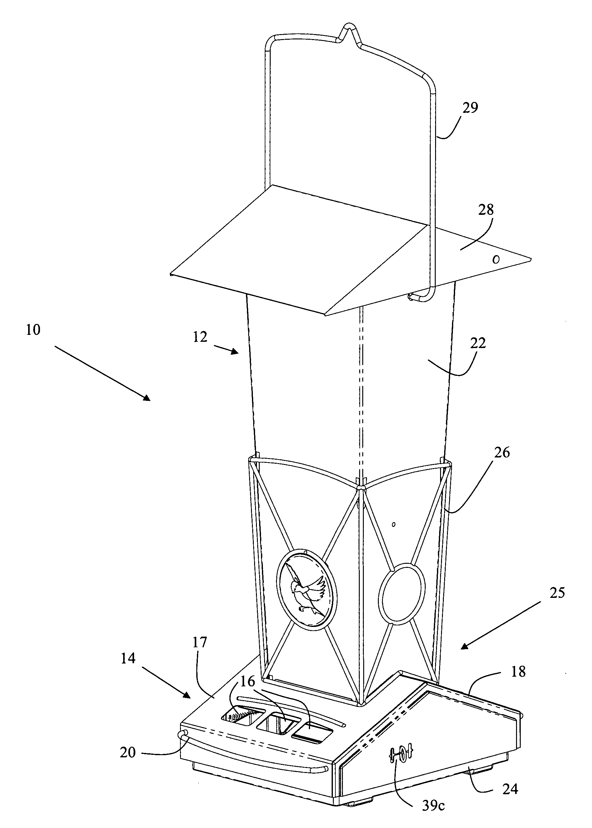 Squirrel proof bird feeder