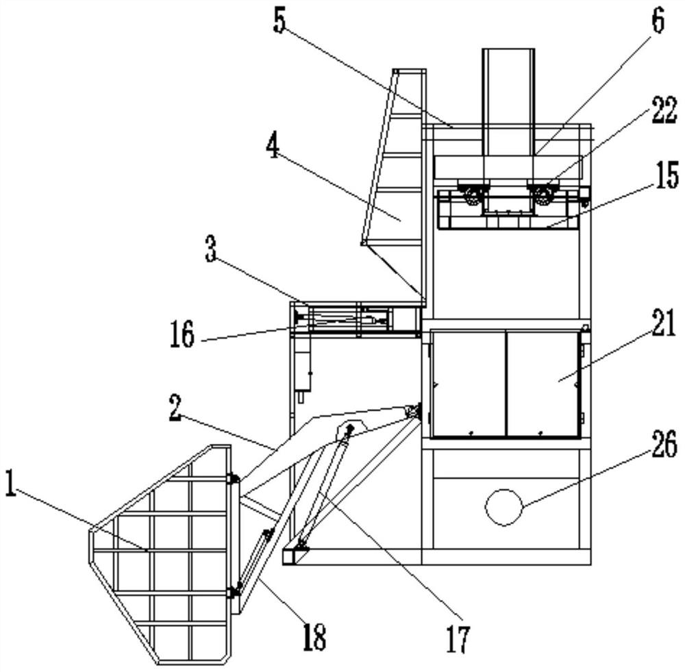 Vertical garbage compression station for environmental protection