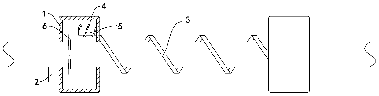 Safe and energy-saving type overhead cable anti-snow-accumulation device