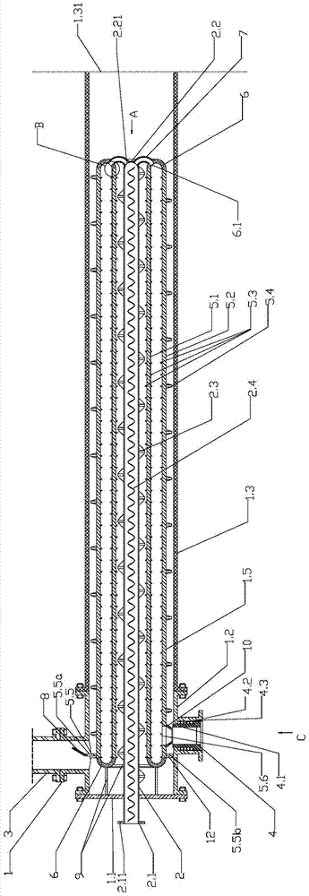 High-efficiency heat exchangers for non-self-preheating gas burner radiant tubes