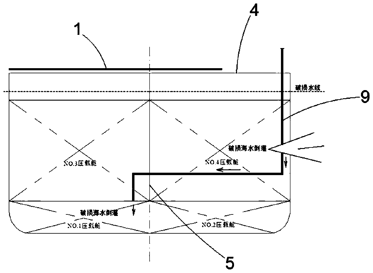 Pipe arranging method for ventilating pipe of ship cabin