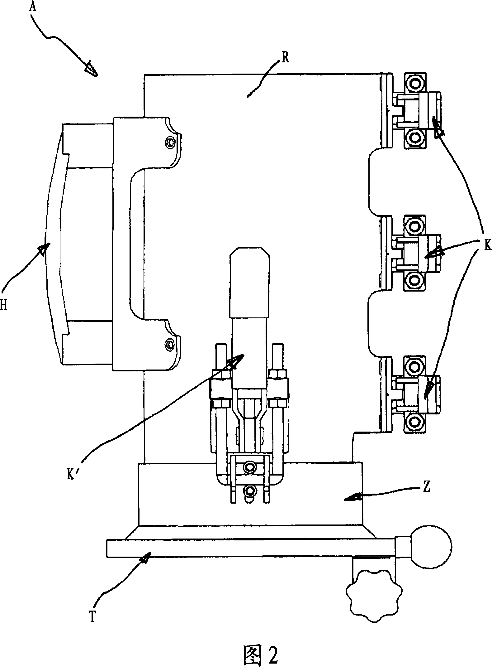 Device for introducing adhesive into a heatable pasting device