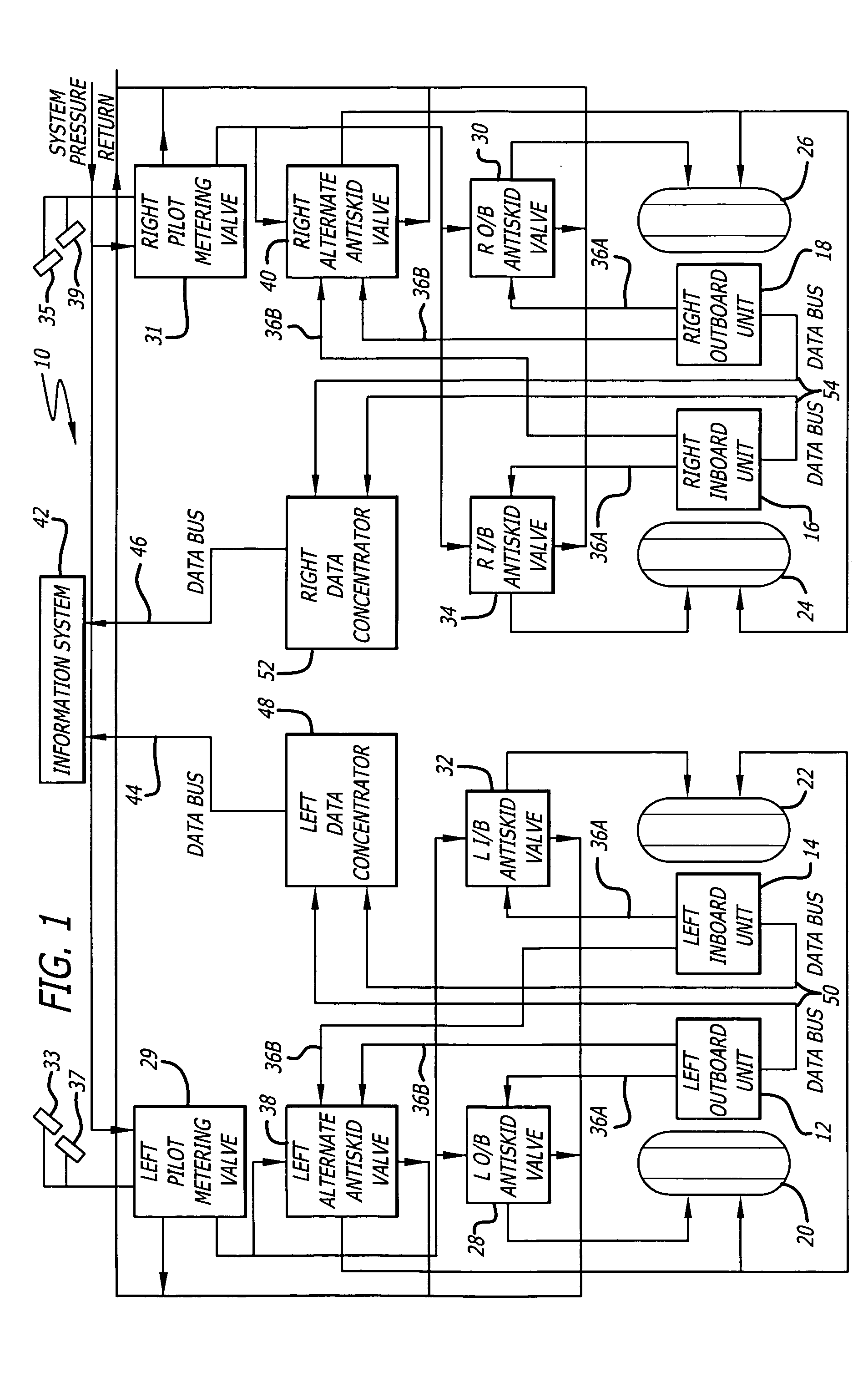 Antiskid control unit and data collection system for vehicle braking system