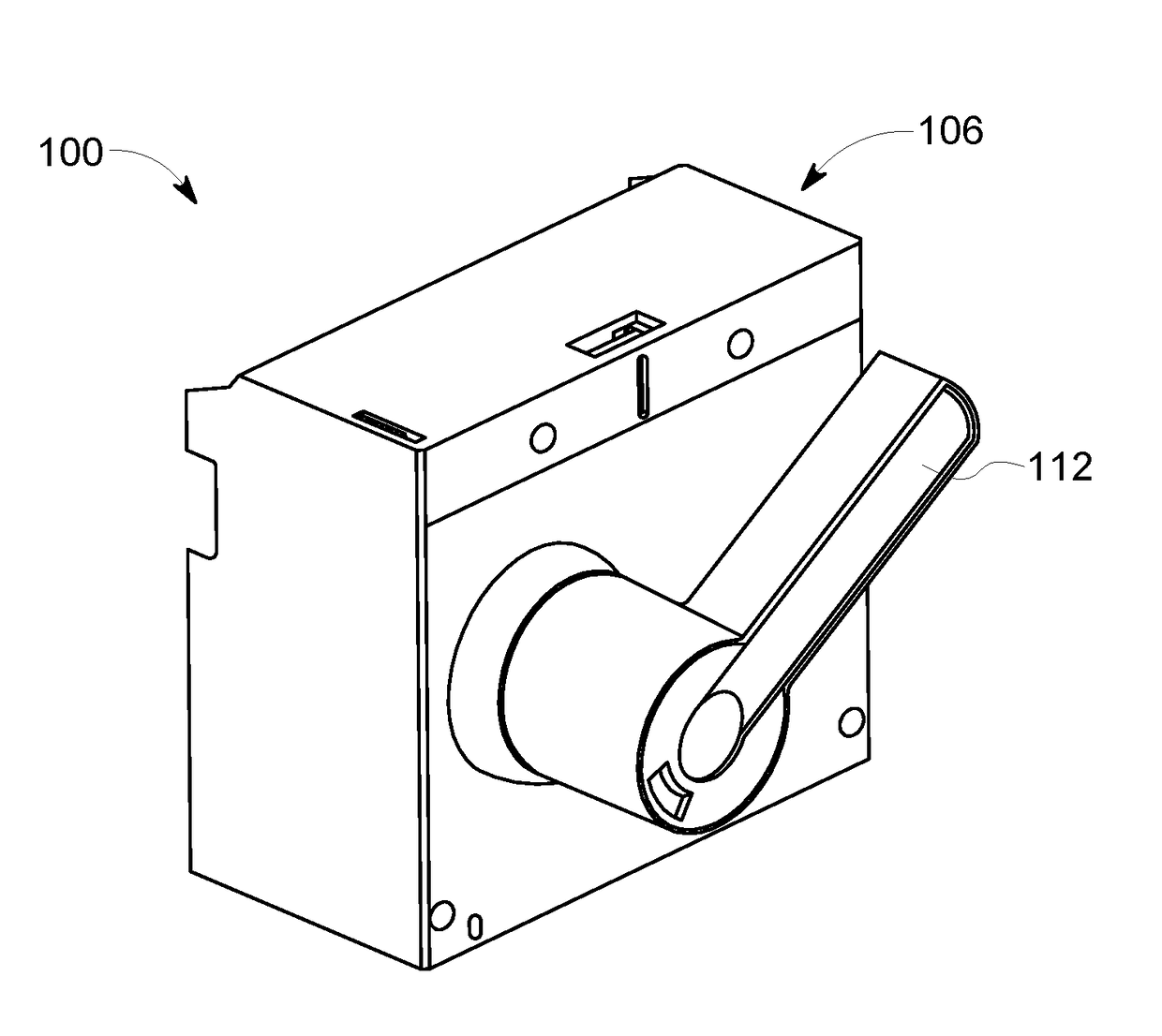 Circuit breaker including rotary handle