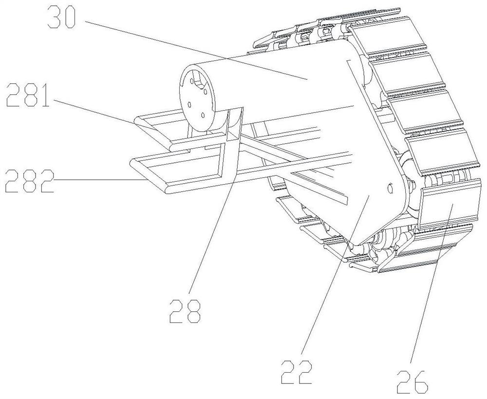 An underwater robot crawler walking chassis and underwater robot