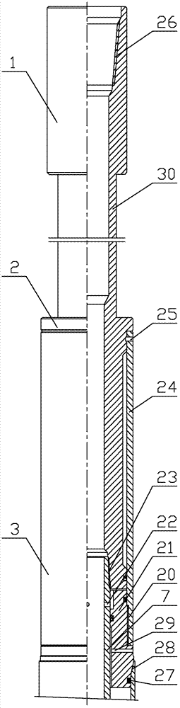 Expansion-type rotatable tail pipe hanger