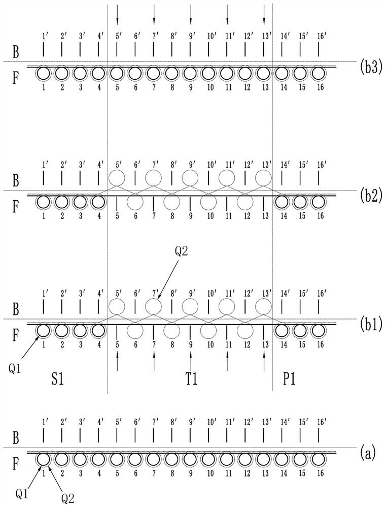 A weaving method for hollow weave without floating thread