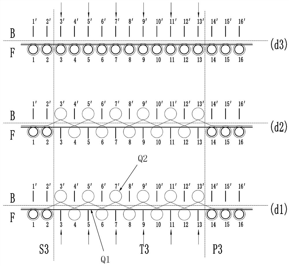 A weaving method for hollow weave without floating thread