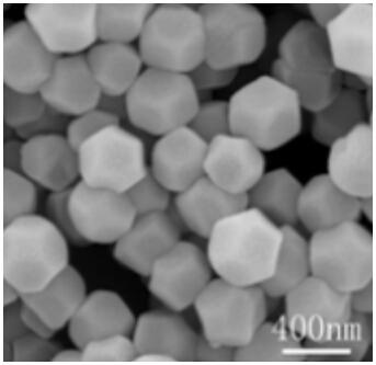 A method and product for preparing a lithium-ion battery ternary positive electrode material on a metal-organic framework material zif-8