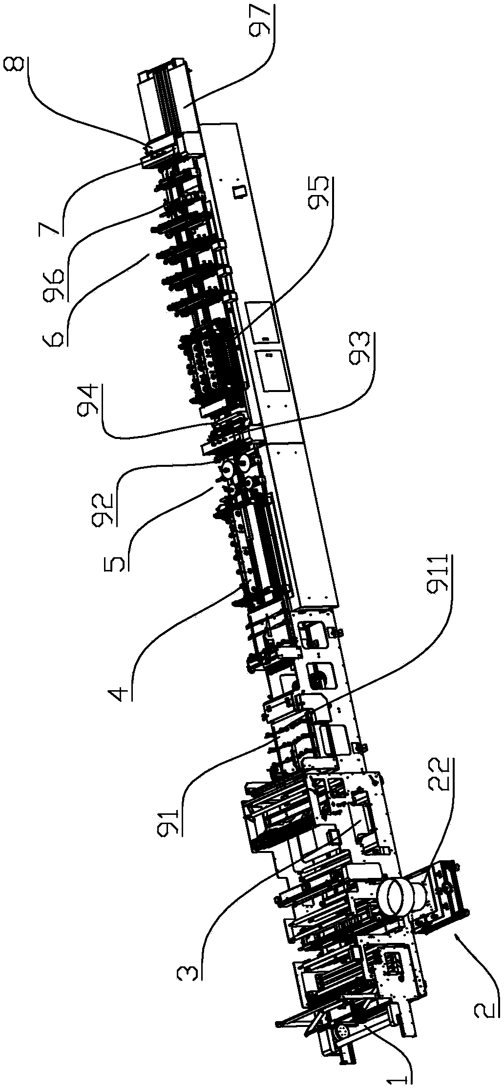 Medium-sealing valve-adding bag-making machine