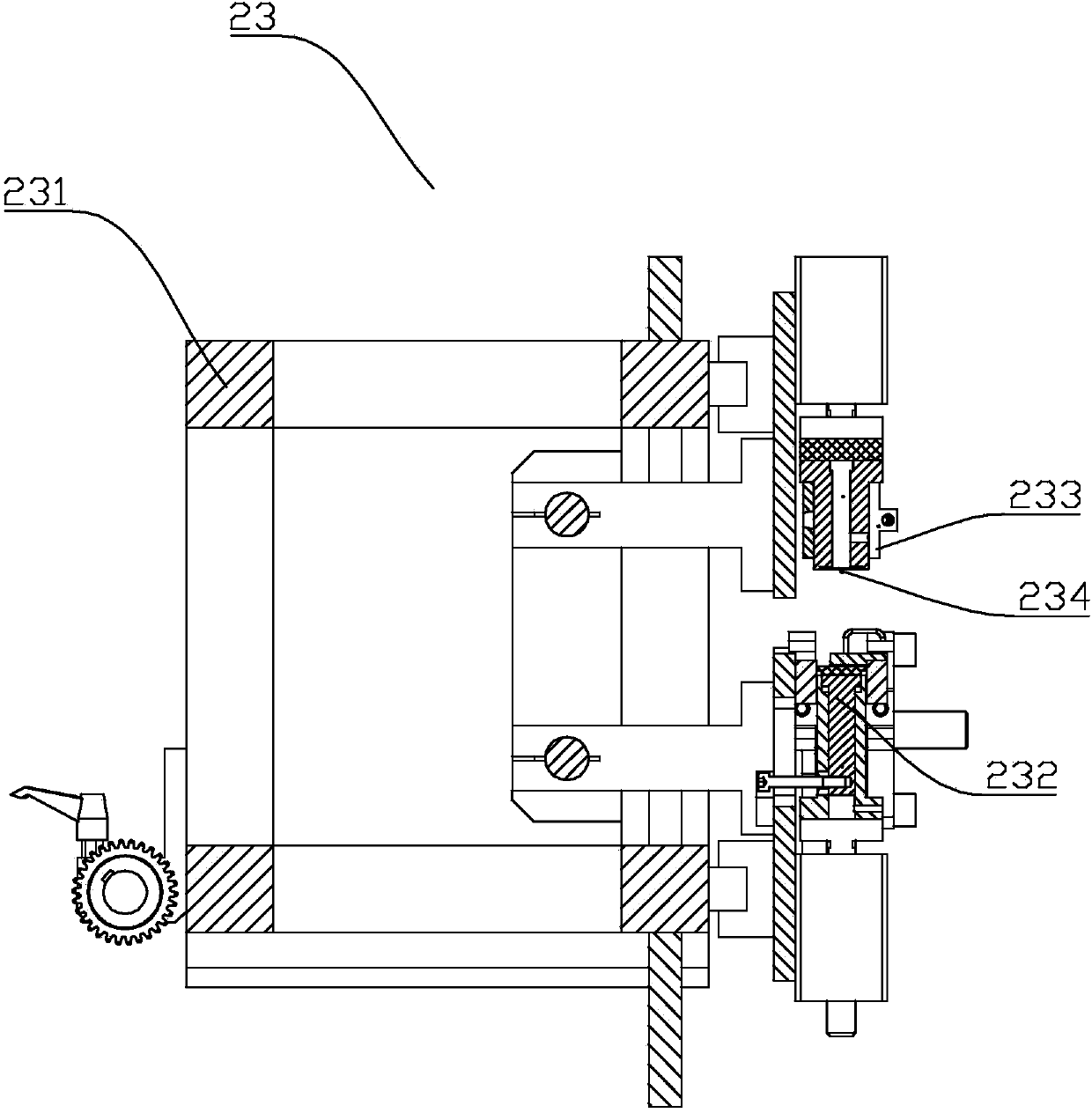 Medium-sealing valve-adding bag-making machine