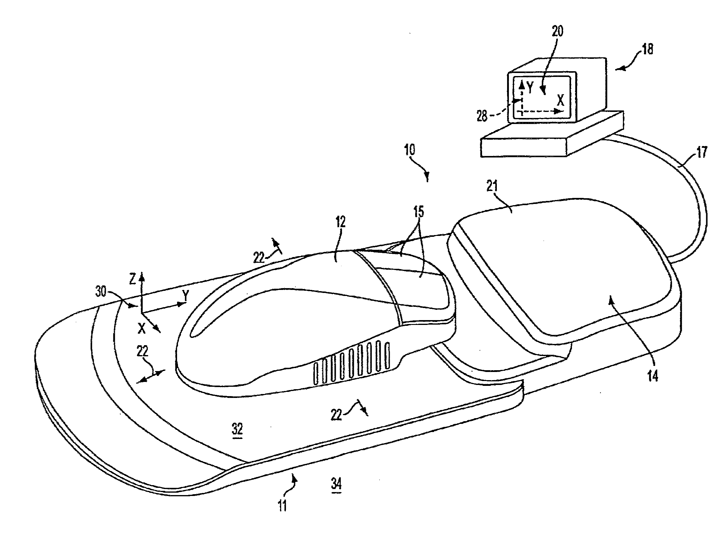 Force feedback system including multi-tasking graphical host environment