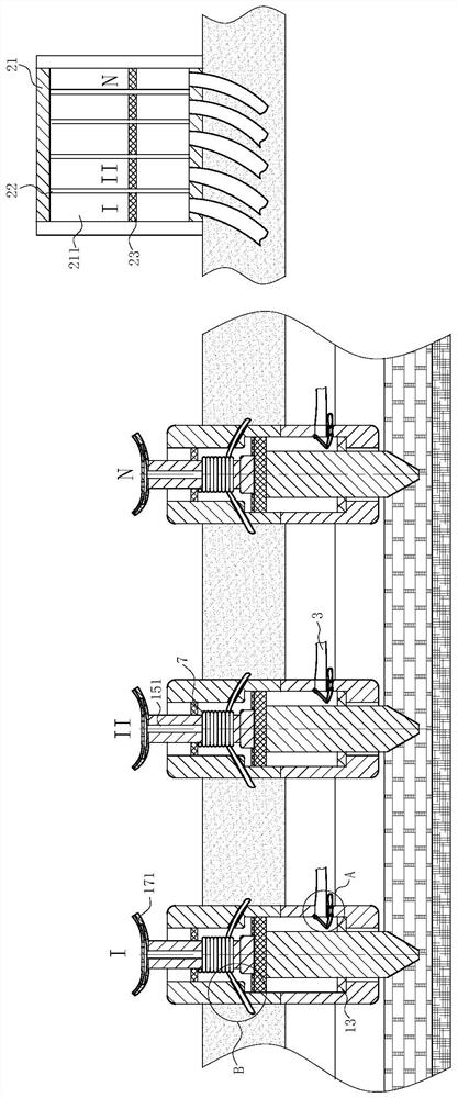 A detection device for rock movement and surface subsidence in thick loose layer mining