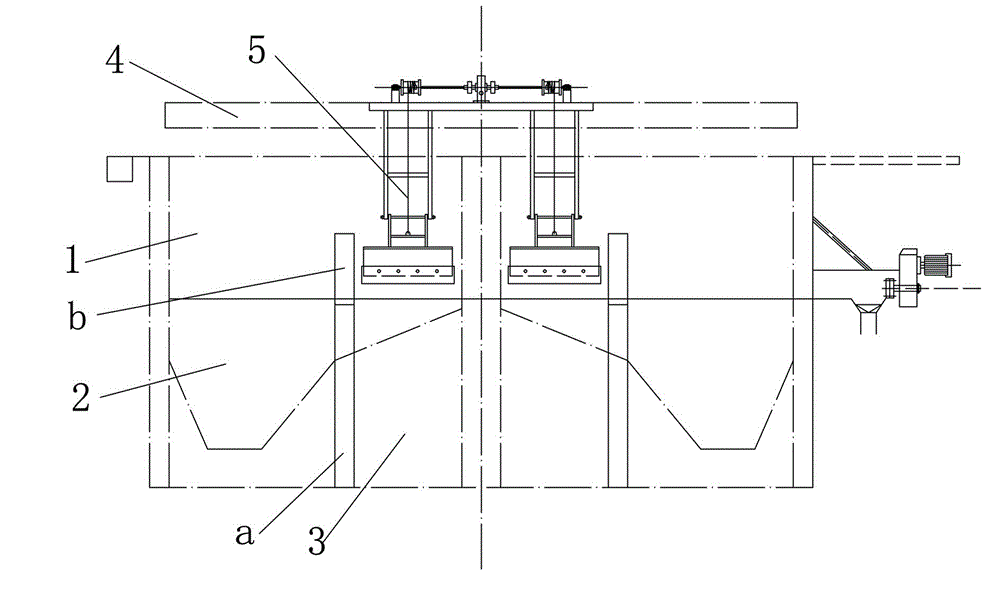 Scum treatment device of aerated grit chamber