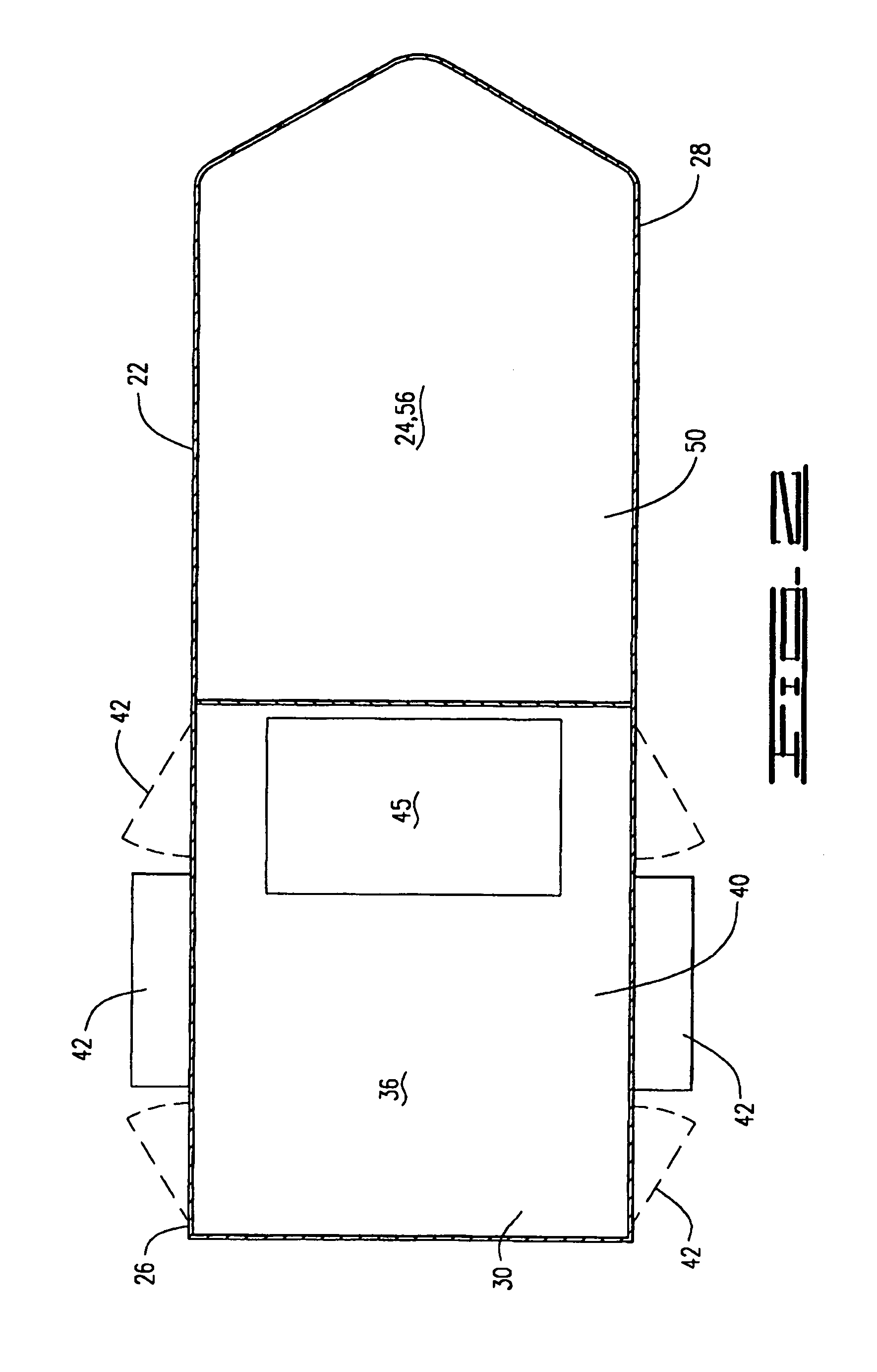 Combination livestock trailer and travel trailer