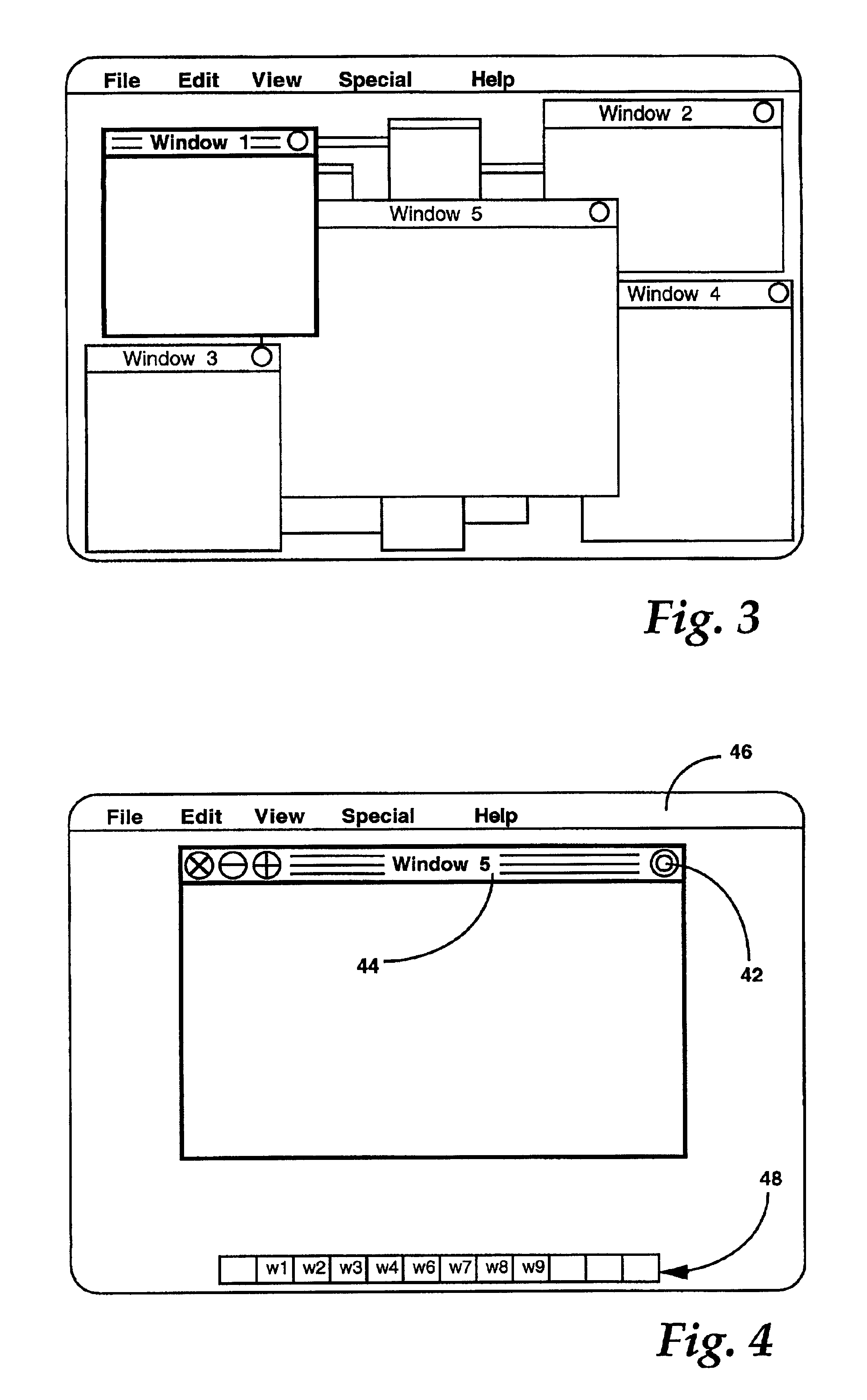 Computer interface having a single window mode of operation