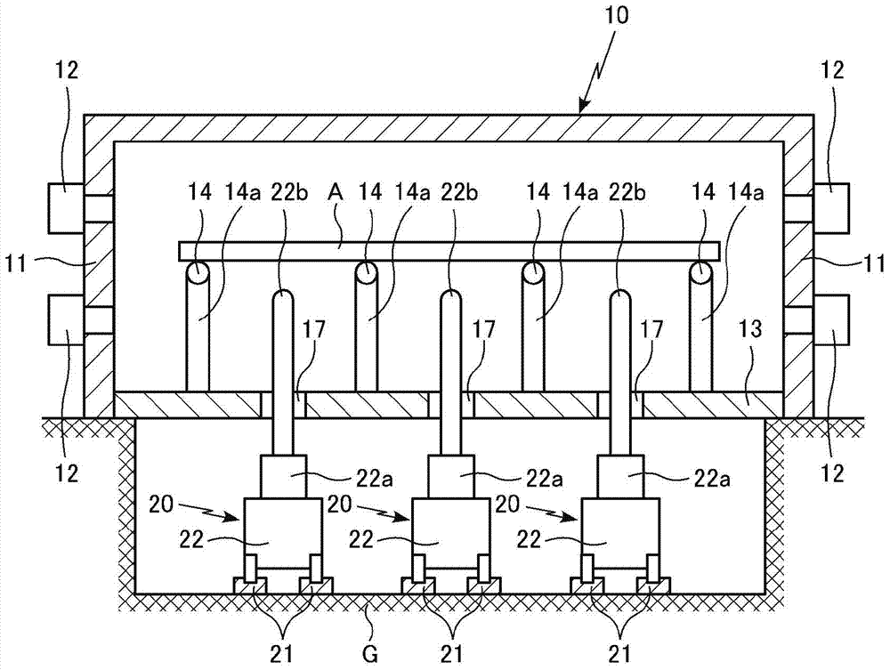 In-furnace handling device and heating furnace