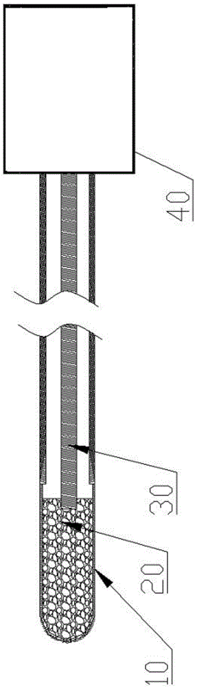 Radiofrequency ablation catheter and treatment device containing the same