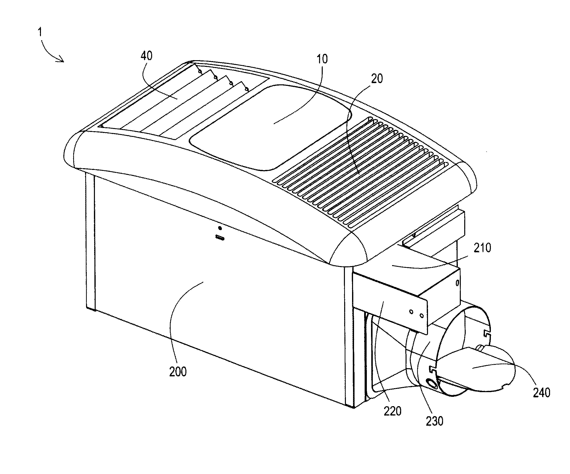 Bath fan and heater with cover having adjustable luver or depressible fastener and depressible release