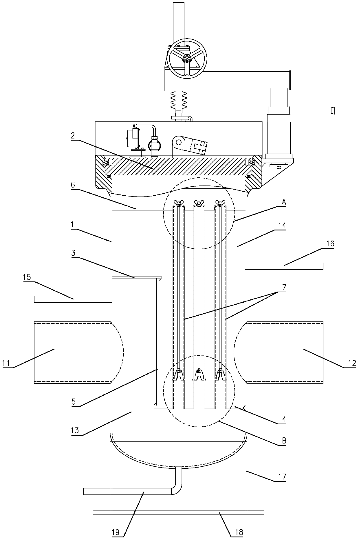 Direct-buried gas filter