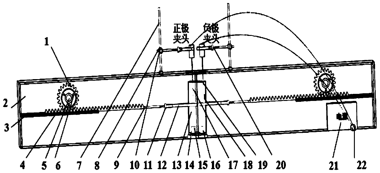 Carbon nanotube fiber electrodeformation experiment table and experiment method