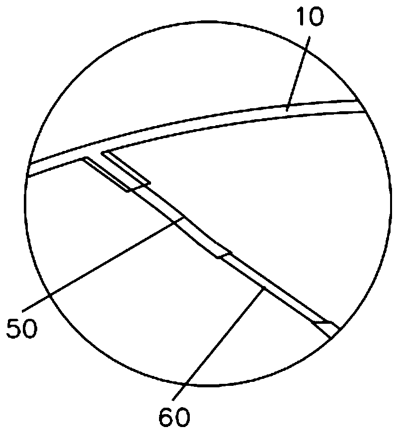 Special core bone for stage clapboard casting sand core