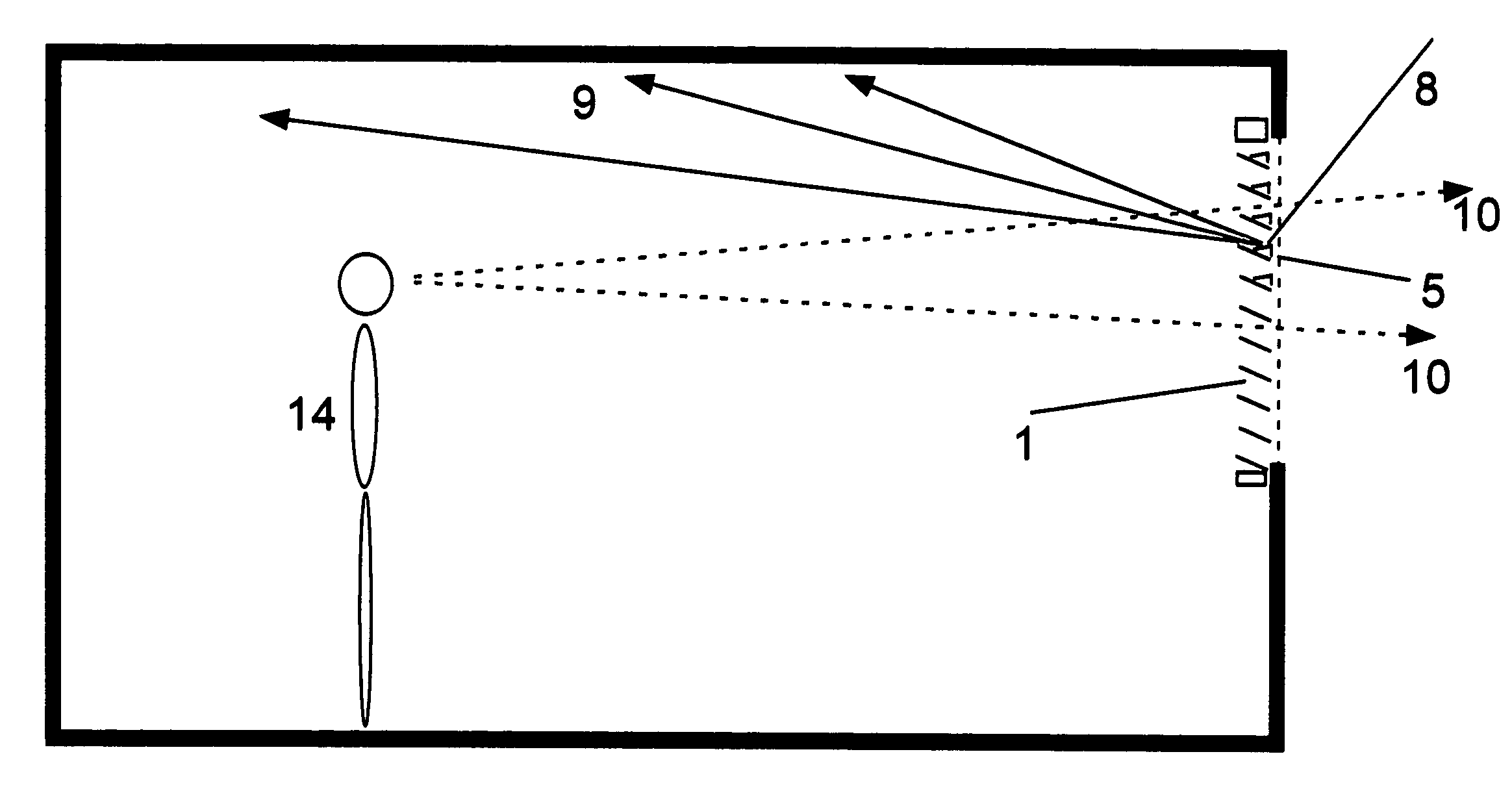 Daylighting system comprising light re-direction elements in a Venetian blind