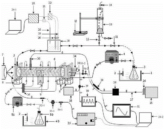 On-line measurement method of biofilm photobioreactor