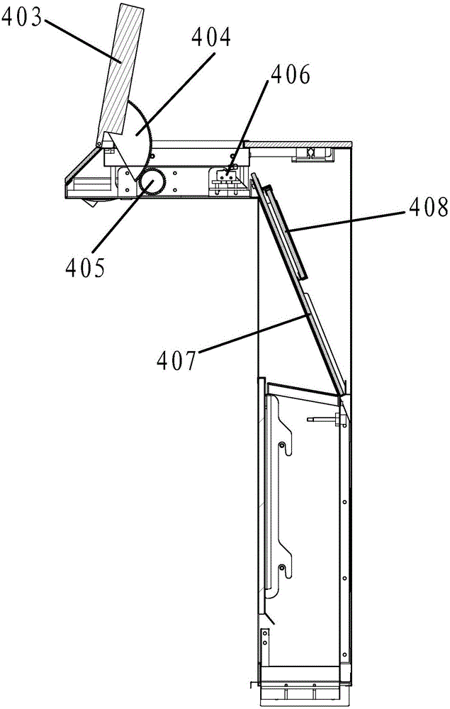 Touching-type intelligent side suction integral cooker and operation method thereof