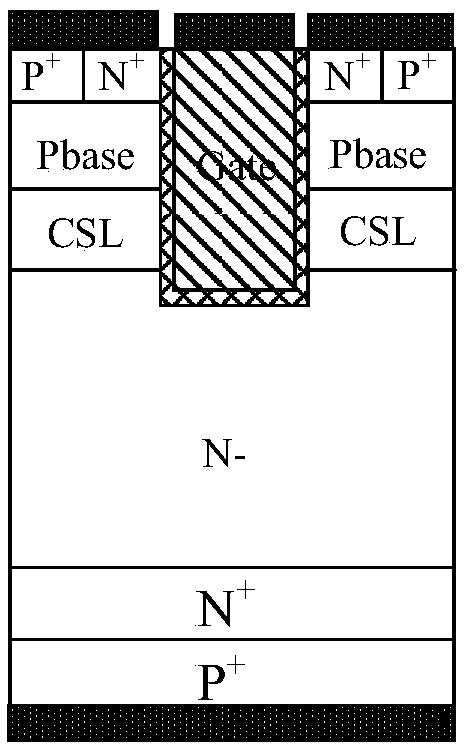 IGBT device with carrier storage layer using diode clamping